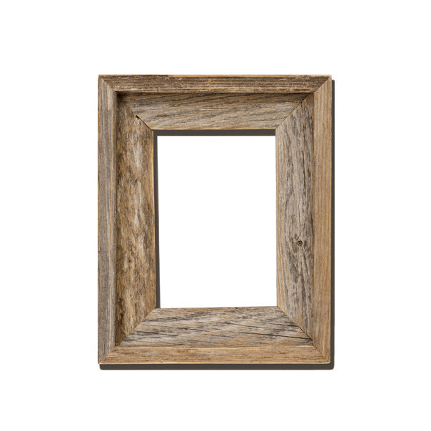 Rustic Reclaimed Barn Wood 4x6 (2") Open Frame (No Glass or Back) Image 1