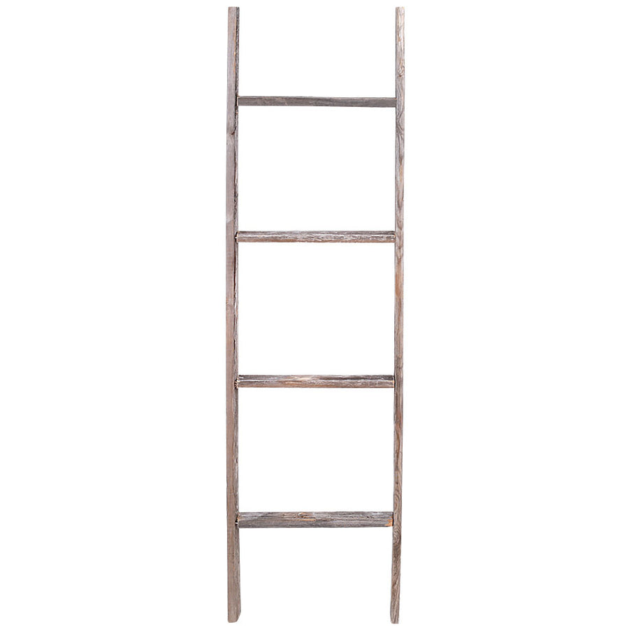 4-Ft. Decorative Barn Wood Step Ladder by Rustic Reclaimed Image 1