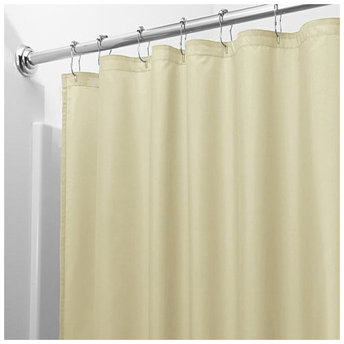 2-Pack: Mildew Resistant Solid Vinyl Shower Curtain Liners Image 1