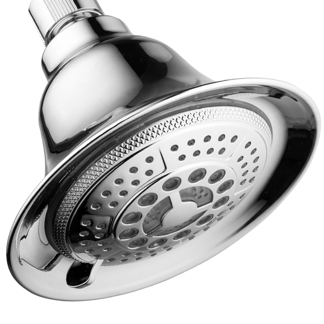 DreamSpa Chrome Color Changing LED Shower Head 5 Settings Temperature Sensor Image 4