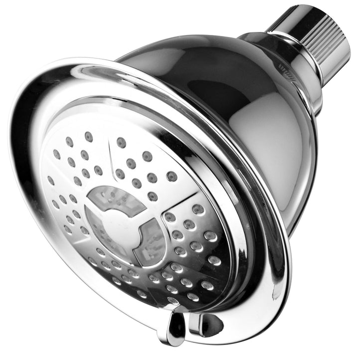 PowerSpa Chrome LED Shower Head 4 Settings Hydro Turbine Water Save Model 1491 Image 5