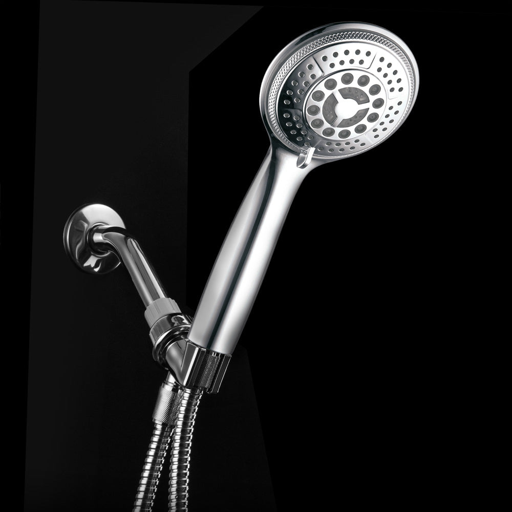 DreamSpa Chrome LED Handheld Shower 5 Settings Color Changing Water Temp 1481 Image 4