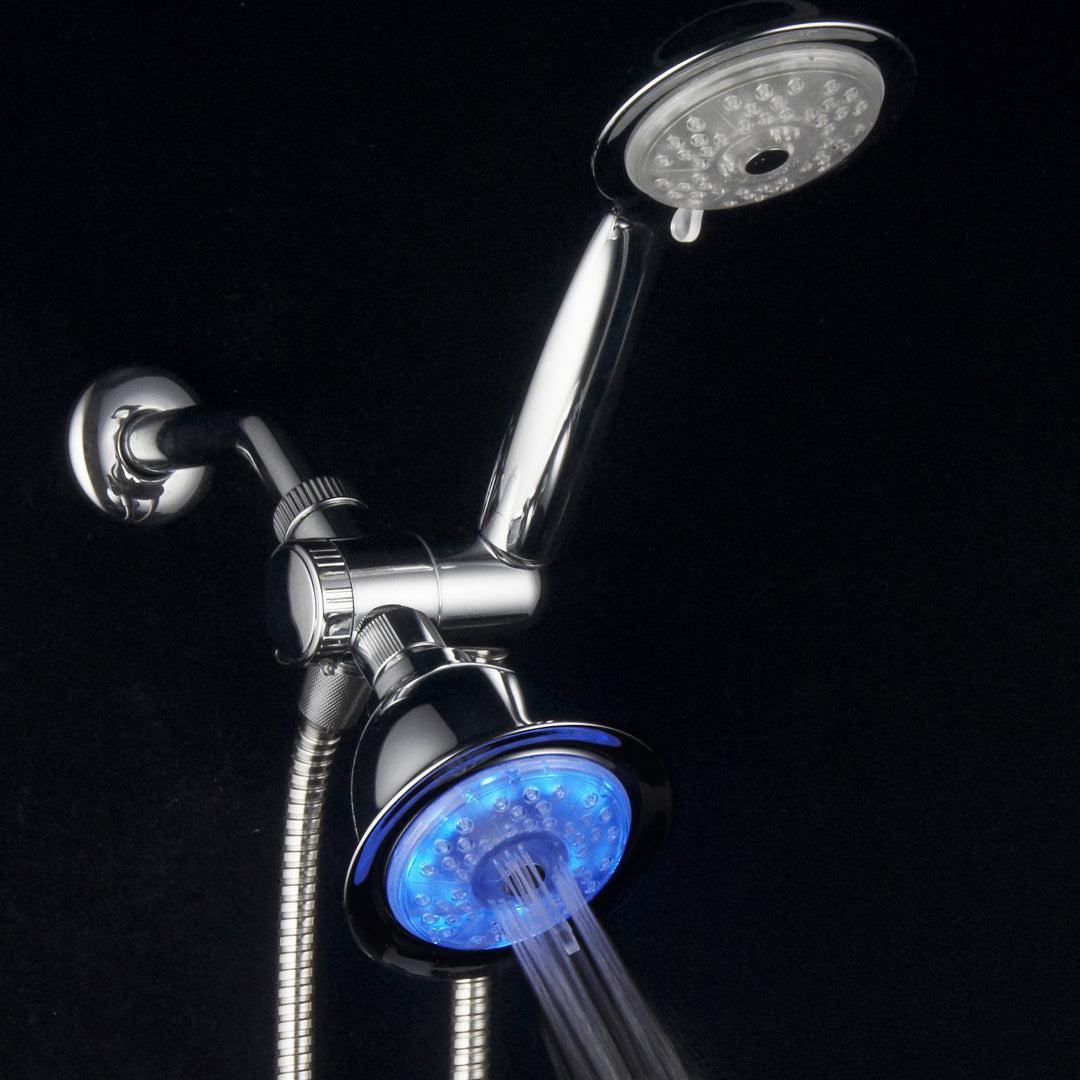 Luminex LED Shower Combo with Air Jet Turbo Pressure Boost Nozzle Technology Image 4