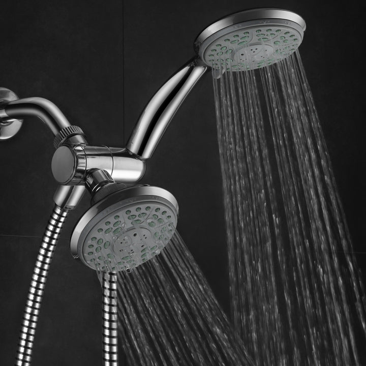 HotelSpa 24-Setting Chrome Handheld Shower Head Combo Tool-Free Installation Image 3