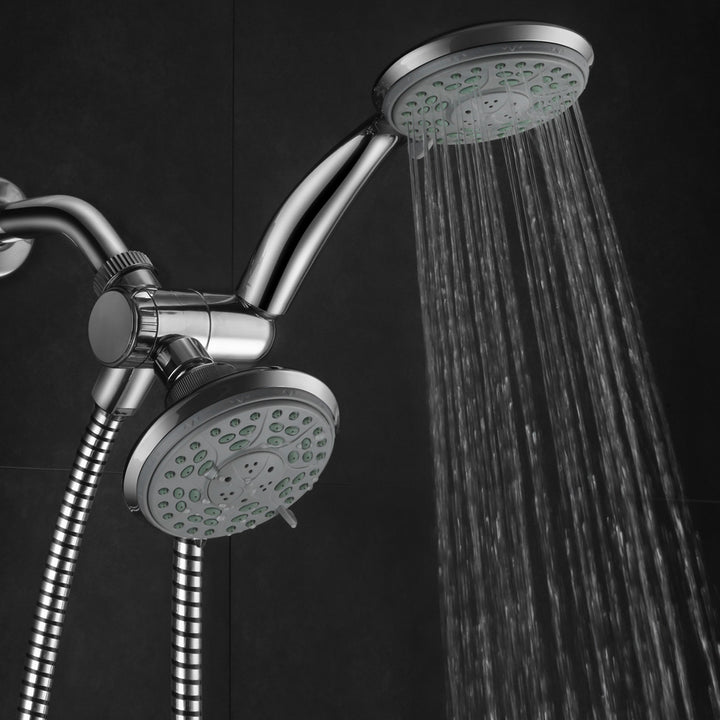 HotelSpa 24-Setting Chrome Handheld Shower Head Combo Tool-Free Installation Image 5