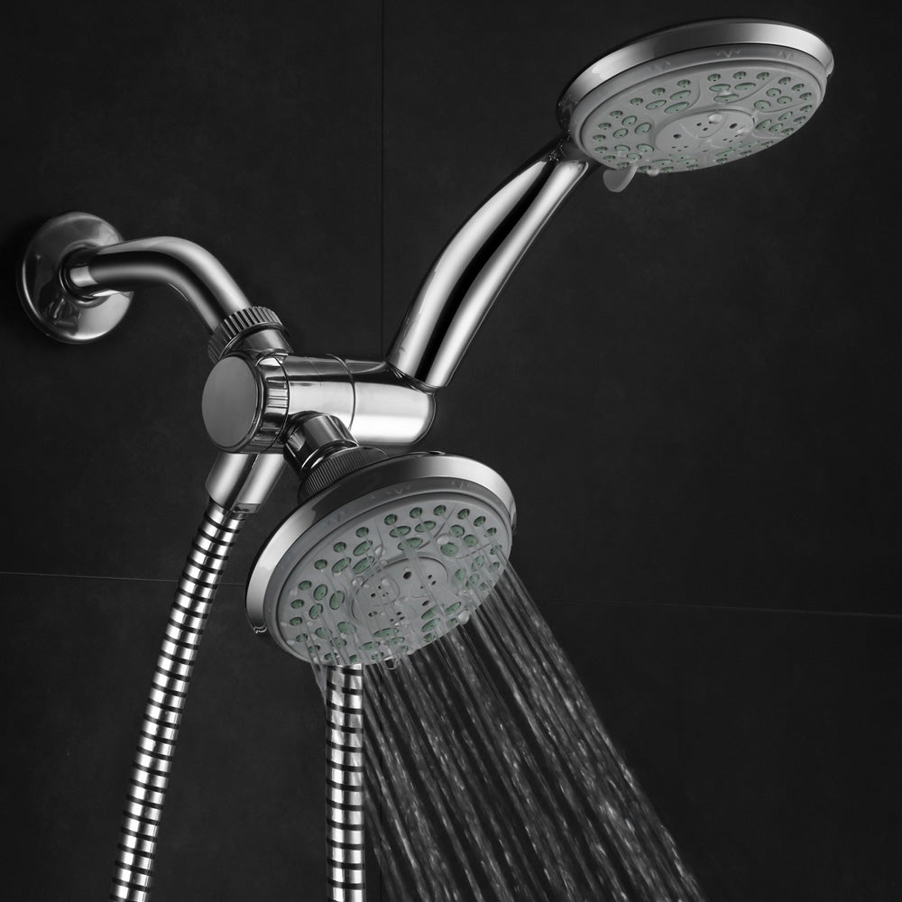 HotelSpa 24-Setting Chrome Handheld Shower Head Combo Tool-Free Installation Image 6