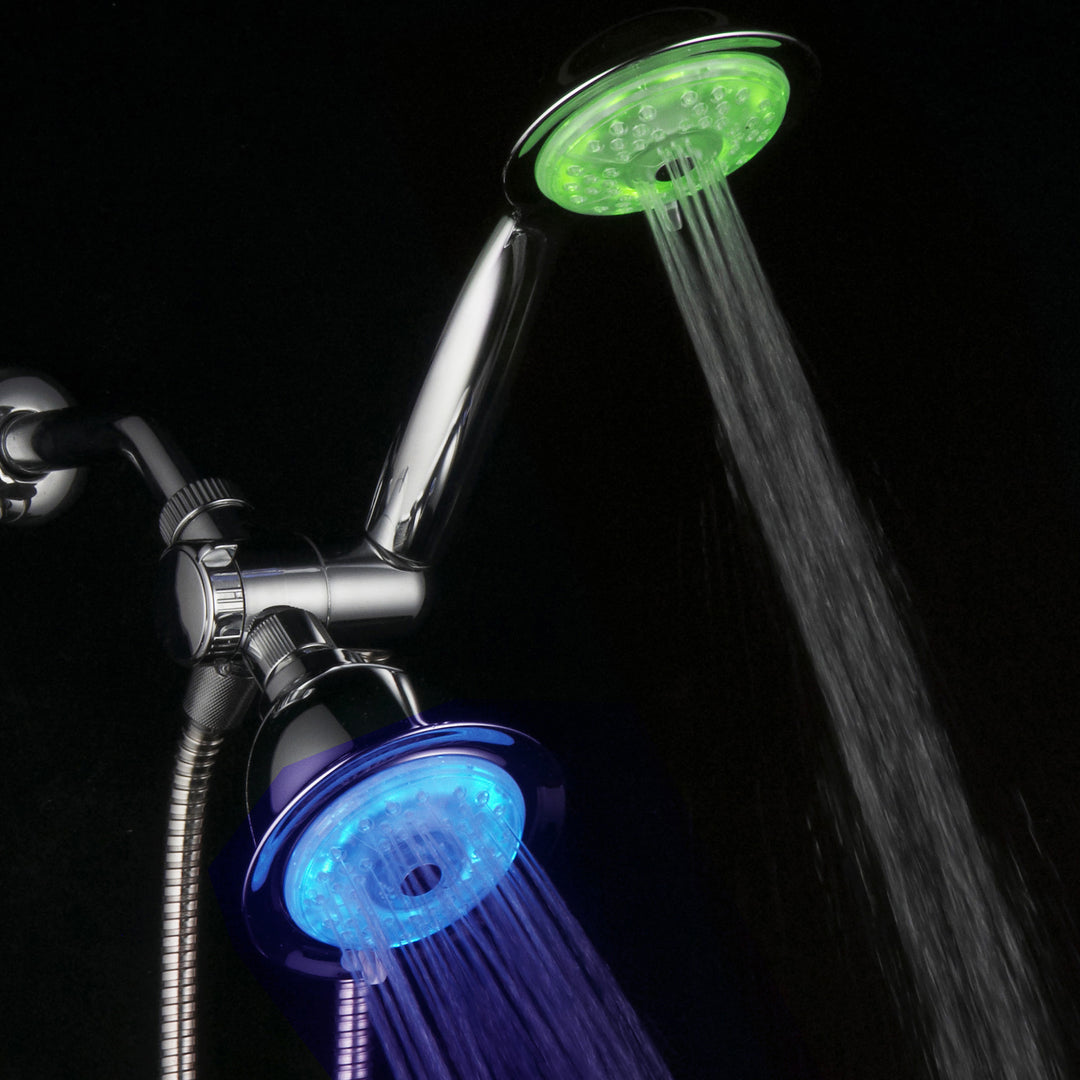 Luminex LED Shower Combo with Air Jet Turbo Pressure Boost Nozzle Technology Image 6