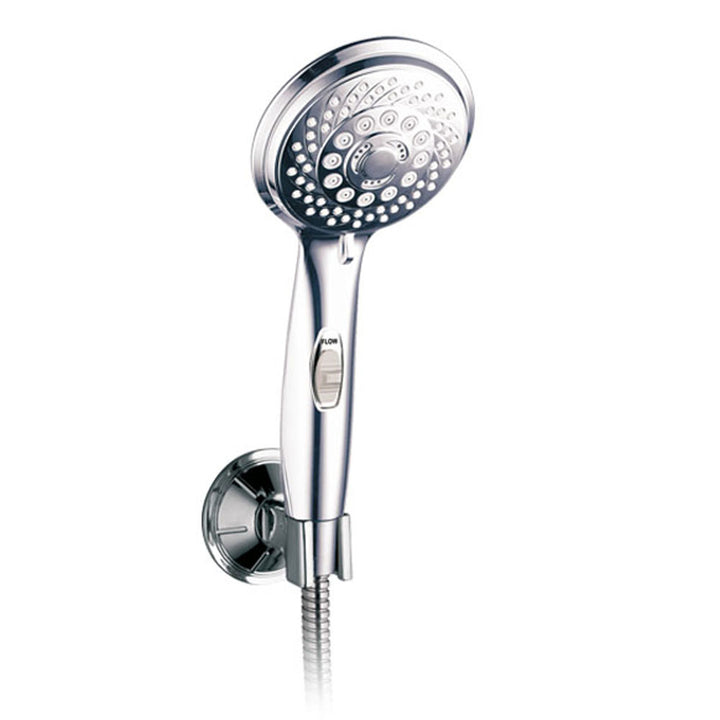 HotelSpa 7 Setting Handheld Shower Chrome 4-Inch Face with Pause Switch 1450 Image 3