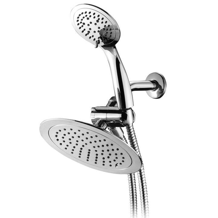 Razor Slimline 8 Inch Rainfall Shower Head Combo 3 Way Chrome Handheld 1442 Image 1