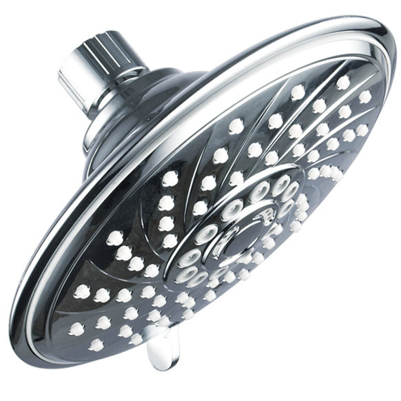 HotelSpa Luxury 6 Setting 6 Inch Chrome Rainfall Shower Head Model 1404 Image 2