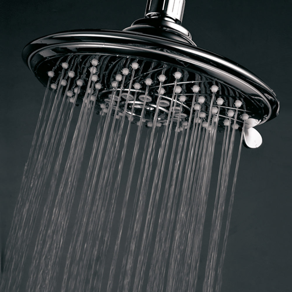 HotelSpa Luxury 6 Setting 6 Inch Chrome Rainfall Shower Head Model 1404 Image 3