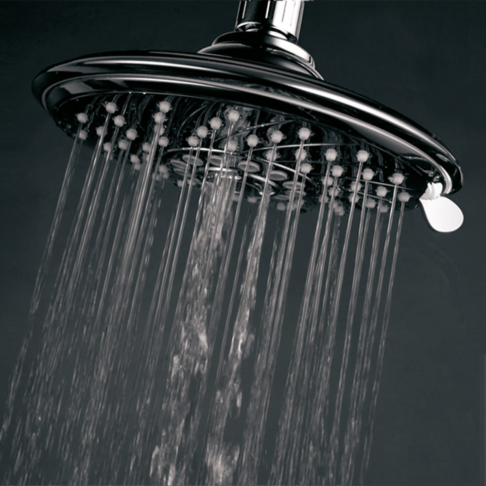 HotelSpa Luxury 6 Setting 6 Inch Chrome Rainfall Shower Head Model 1404 Image 6