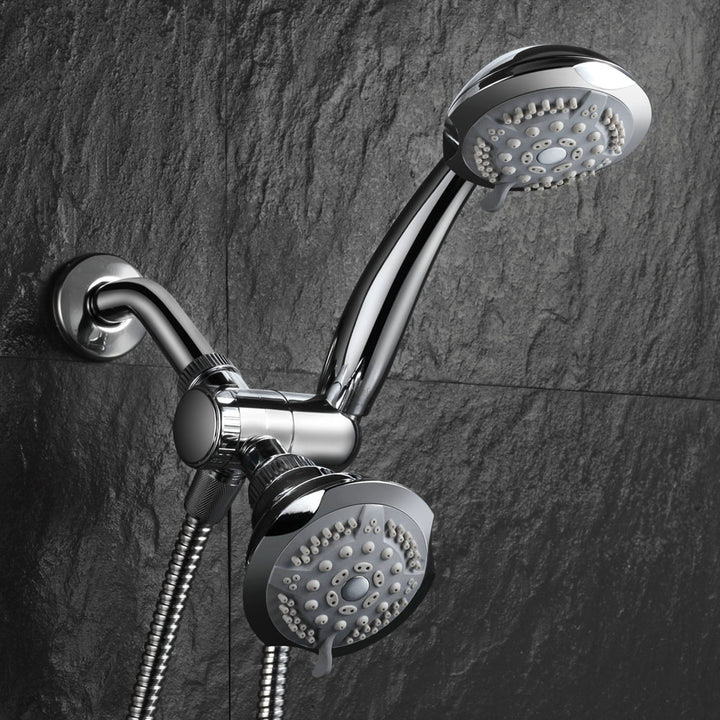 DreamSpa 19 Setting Chrome 3 Way Luxury Shower System Hand and Rain Shower Heads Image 2