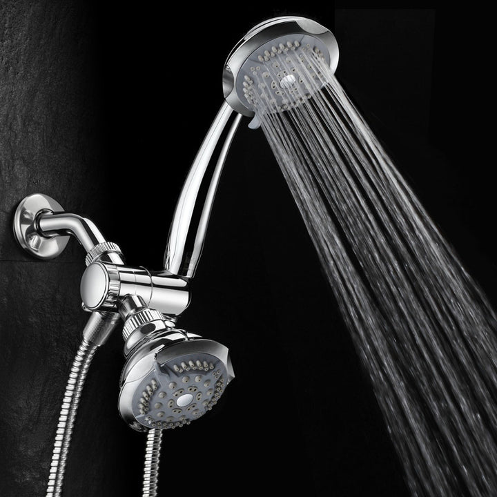 DreamSpa 19 Setting Chrome 3 Way Luxury Shower System Hand and Rain Shower Heads Image 4