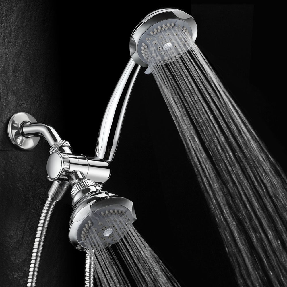 DreamSpa 19 Setting Chrome 3 Way Luxury Shower System Hand and Rain Shower Heads Image 5