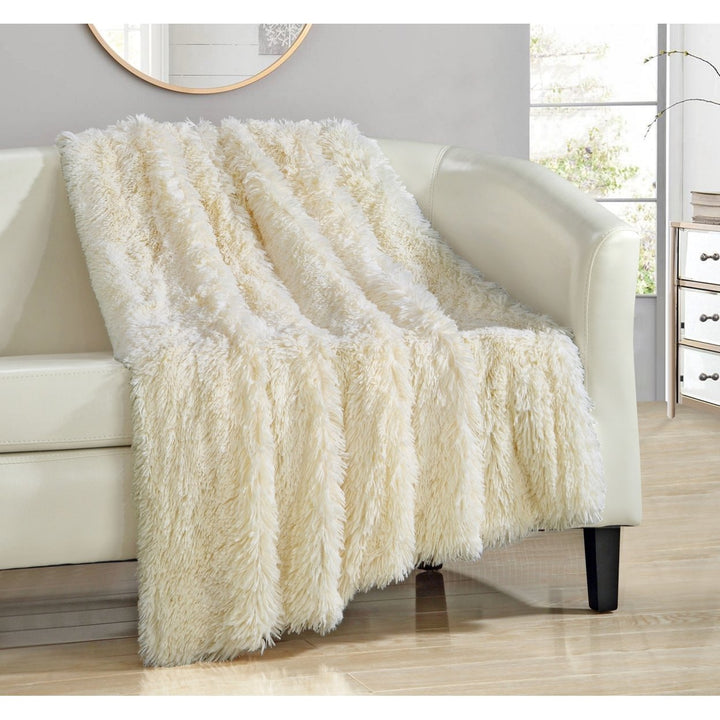 Alaska Shaggy Supersoft Faux faux Throw Blanket Image 1