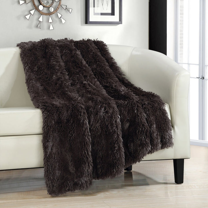 Alaska Shaggy Supersoft Faux faux Throw Blanket Image 3