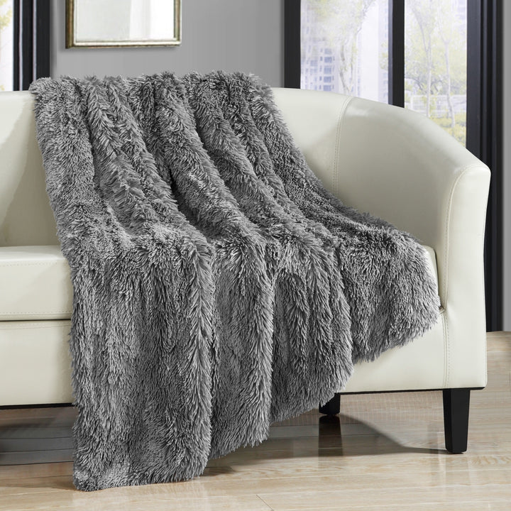 Alaska Shaggy Supersoft Faux faux Throw Blanket Image 4
