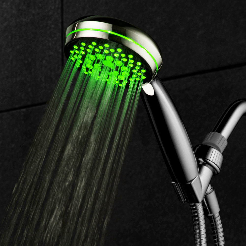 HotelSpa 7 Setting Chrome LED Hand Shower with 7 Colors Image 5