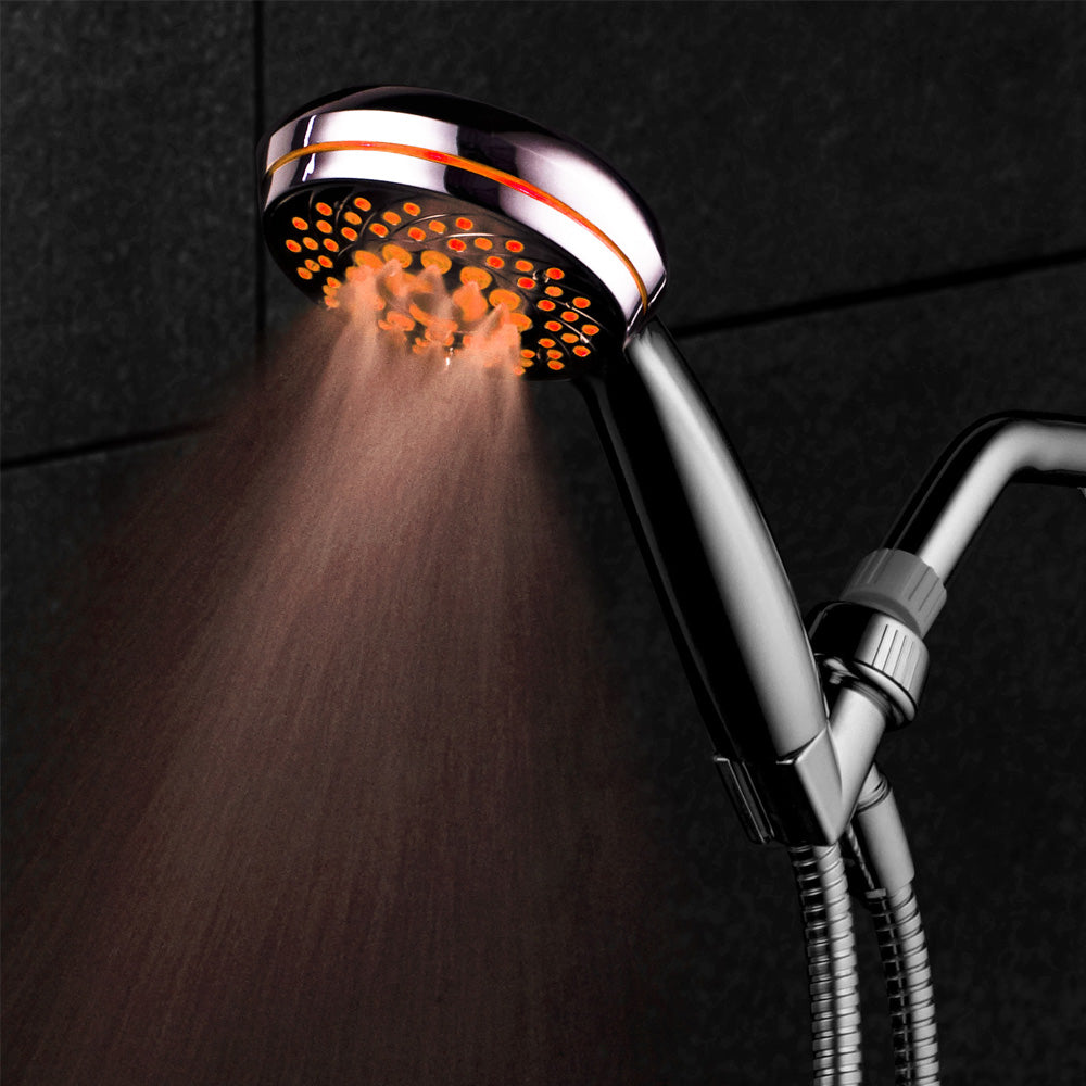 HotelSpa 7 Setting Chrome LED Hand Shower with 7 Colors Image 6