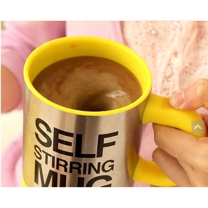 "Rainbow" Stainless Steel Self-Stirring Mug Image 4