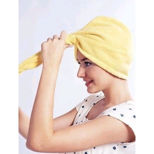 Set of 2 Microfiber Hair Drying BathTowels Image 3