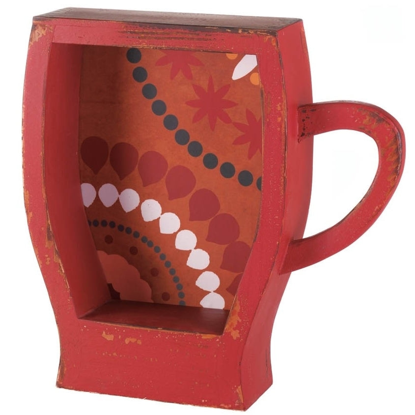 RED COFFEE CUP SHELF Image 1