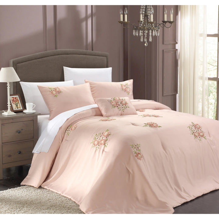 Chic Home Rossie 5-piece Comforter Set,  Shams, Bed skirt and Decorative Pillow Included Image 1