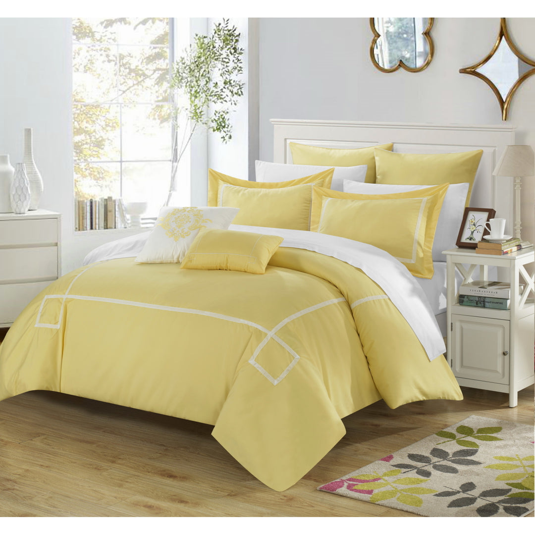 Chic Home Wilma  - 7 Piece Embroidered Comforter Set Image 2
