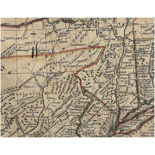 England Map 1771 Antique Wall Map Of  England The Middle British Colonies In America Restoration Hardware Style Fine Image 2