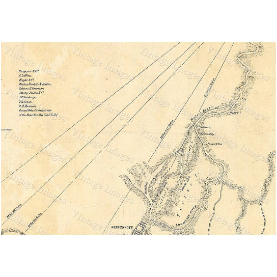 1850 Old California Map of San Francisco Bay Nautical Chart Wall Map Restoration Hardware style map coastal map Large Image 2