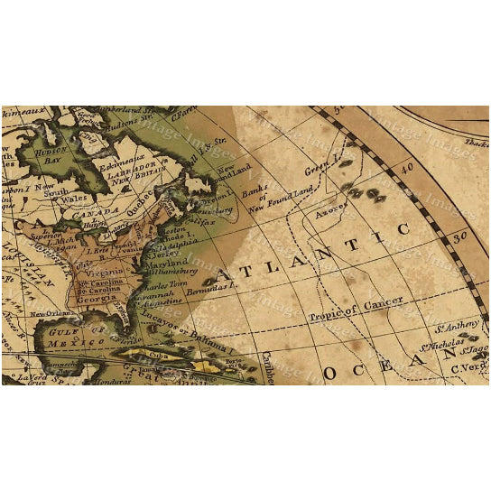 Giant Historic Map 1780 Old Antique World Map Restoration Hardware Style atlas to Guthries system of geography Fine Art Image 2