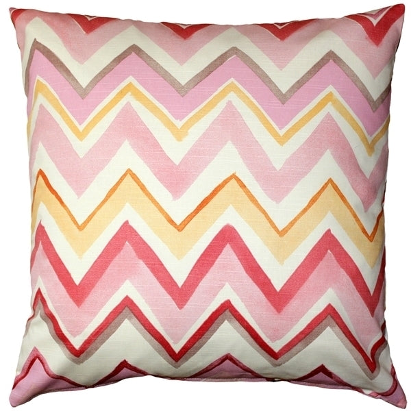Pillow Decor - Pacifico Stripes Pink Throw Pillow 20X20 Image 1