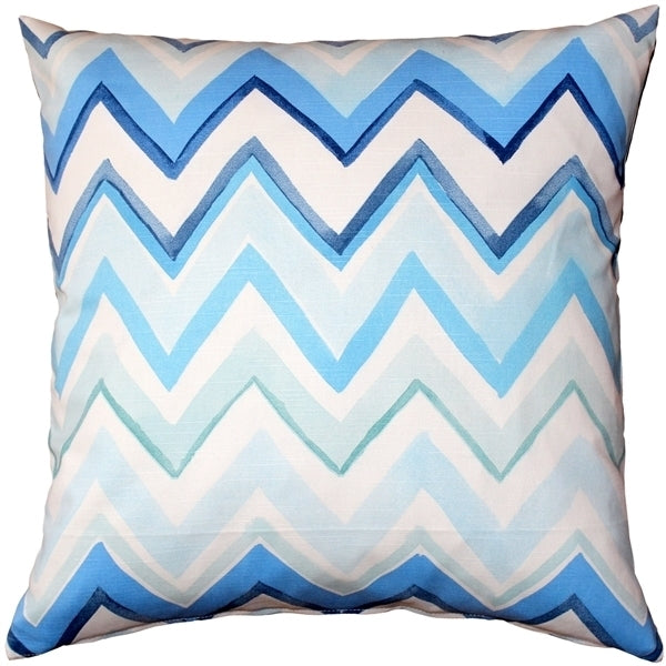 Pillow Decor - Pacifico Stripes Blue Throw Pillow 20X20 Image 1