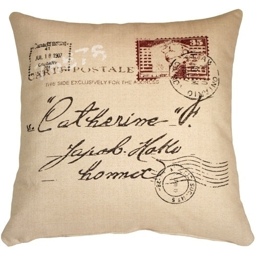 Pillow Decor - 1907 Airmail 24x24 Throw Pillow Image 1