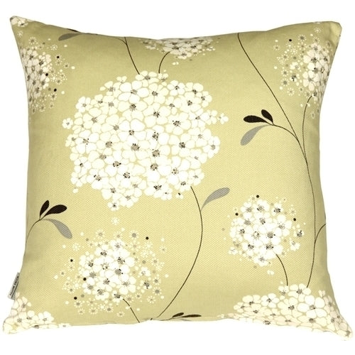 Pillow Decor - Vintage Bloom Green 22x22 Throw Pillow Image 1