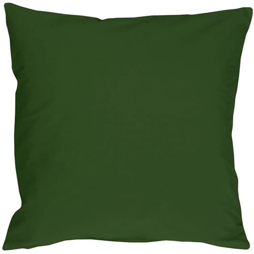 Pillow Decor Caravan Cotton Forest Green 16x16 Throw Pillow with Poly Insert Image 1