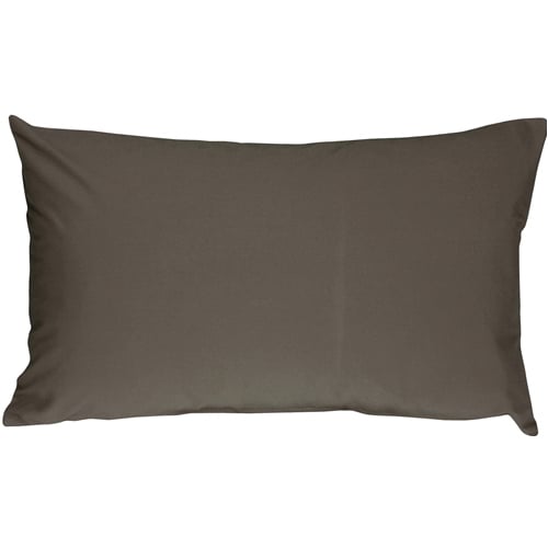 Pillow Decor - Caravan Cotton Dark Gray 12x19 Throw Pillow Image 1