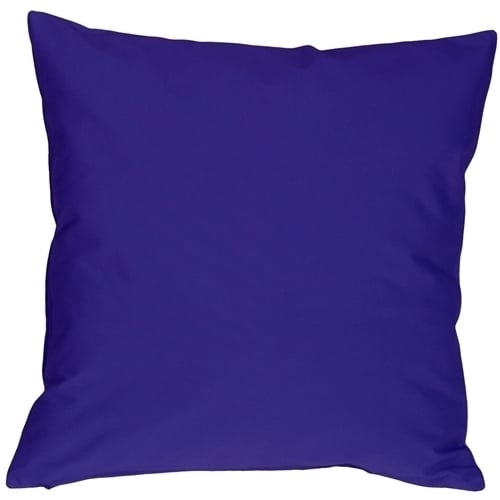 Pillow Decor - Caravan Cotton Royal Blue 16x16 Throw Pillow Image 1