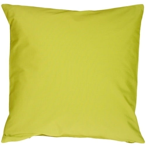 Pillow Decor - Caravan Cotton Lime Green 20x20 Throw Pillow Image 1