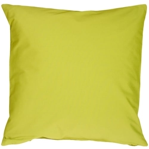 Pillow Decor Caravan Lime Green Cotton 18x18 Throw Pillow Soft Durable Spandex Image 1