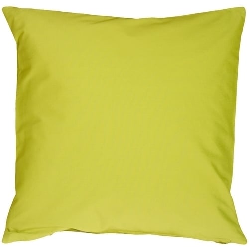 Pillow Decor - Caravan Cotton Lime Green 23x23 Throw Pillow Image 1