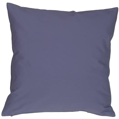 Pillow Decor Caravan Cotton Denim Blue 20x20 Throw Pillow with Poly Insert Image 1