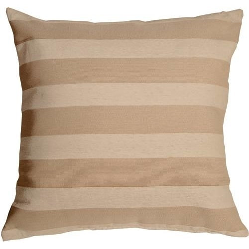 Pillow Decor - Brackendale Stripes Cream Throw Pillow Image 1