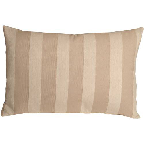 Pillow Decor - Brackendale Stripes Cream Rectangular Throw Pillow Image 1