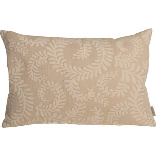 Pillow Decor - Brackendale Ferns Cream Rectangular Throw Pillow Image 1