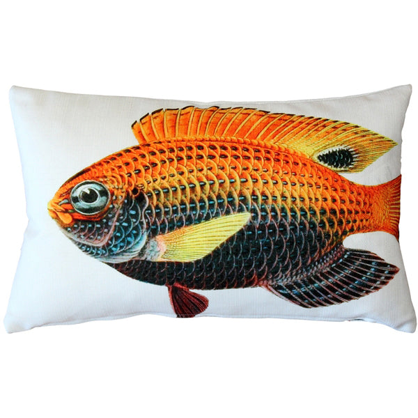 Pillow Decor Princess Damselfish Fish Pillow 12x19 Indoor Outdoor Polyester Image 1