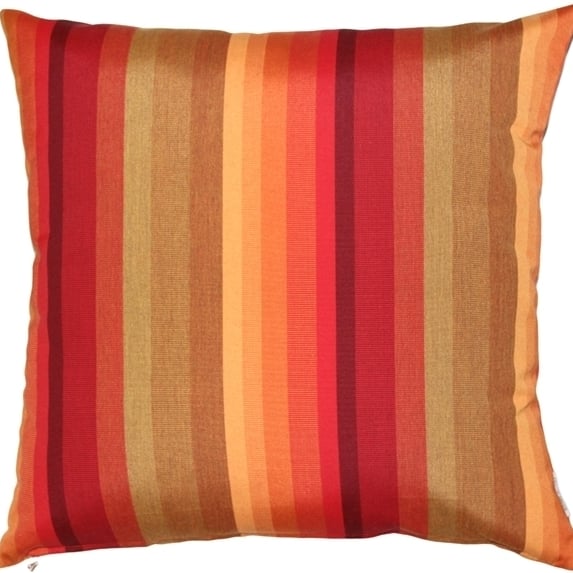 Sunbrella Astoria Sunset 20x20 Outdoor Pillow Red Orange UV Resistant Acrylic Image 1