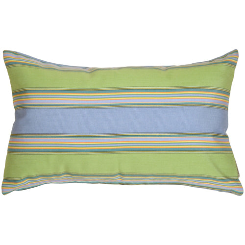 Pillow Decor - Sunbrella Bravada Limelite 12x19 Outdoor Pillow Image 1