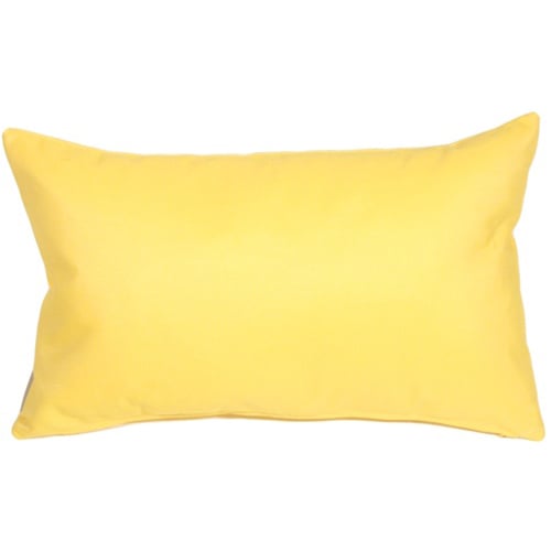 Sunbrella Outdoor Pillow Buttercup Yellow 12x19 Rectangular 100% Acrylic Image 1